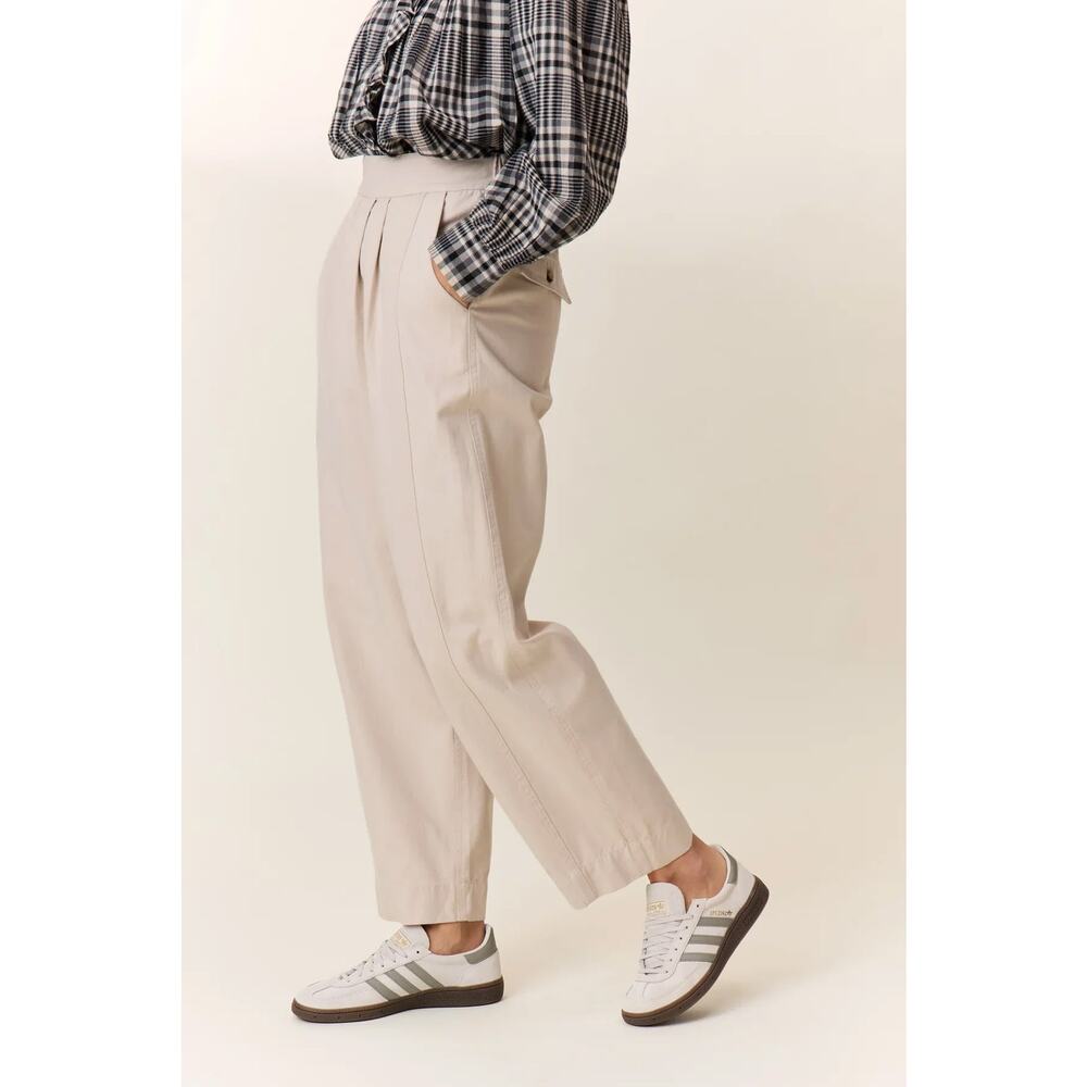 LEON & HARPER Penelope Pleated High Waisted Trousers 36 2